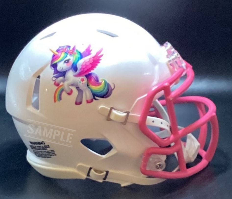 customize your own youth football helmet Kids Custom Mini – CM Originals LLC