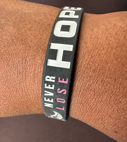 Breast Cancer Awareness rubber bracelet